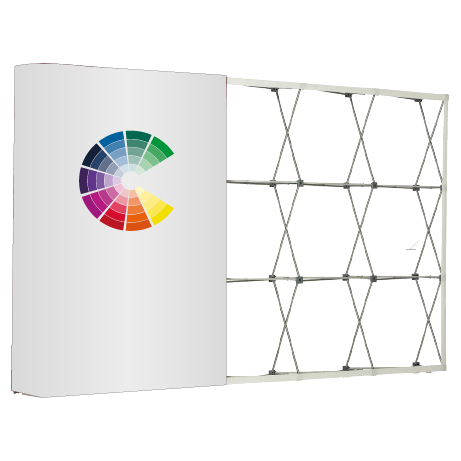 Textilfaltwand | 5 x 3 Felder gerade | einseitig bedruckt